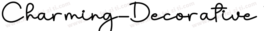 Charming-Decorative Regular字体转换